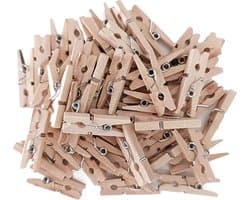 Mini Houten Waslijnklemmen - Decoratieve Knijpers voor Knutselen en DIY
