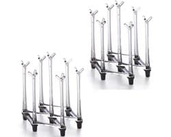 2 stuks Uitrekbare Kopjes Droogrek - Boomtak-vormig Met Anti-slip Onderkant — afbeelding 1