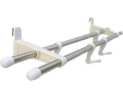 Radiator Droogrek - Kledinghanger - Ruimtebesparend - Eenvoudige Installatie - 40 cm Lengte - Zilver Wit