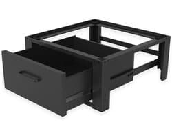 SNJY® Wasmachine Verhoger - Wasmachine Kast - Wasmachine Ombouw - 54L x 63B x 31H cm - Zwart