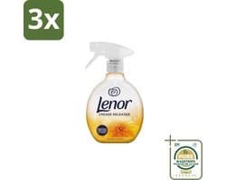 3 x Lenor – Crease Releaser Spray – Summer Breeze – Kreukverwijderaar & Textielverfrisser – 500 ml - Grootverpakking - Kreukverwijderaar - Textielverfrisser - Kleding Creëren - Katoen - Linnen