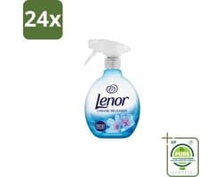 Lenor – Crease Releaser Spray – Spring Awakening – Kreukverwijderaar & Textielverfrisser – 500 ml - Voordeelverpakking - 24 stuks - Kreukverwijderaar - Textielverfrisser