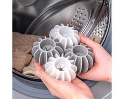 4-delige set herbruikbare wasballen Wasballen, geschikt voor wasmachines 1-delige set siliconen stoomdroogballen voor machines Wasballen Wasballen