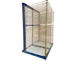 Mobiel Droogrek 50 bladen van 65x100cm - voor atelier, school en kunstenaarsinstelling