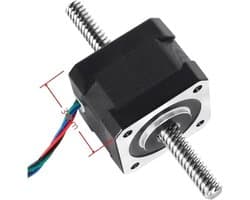 Stappenmotor met spindel 8 mm