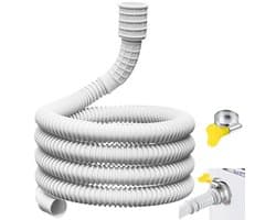 PromoHome Flexibele afvoerslang voor airco en luchtontvochtiger - 4 m - 25 mm/16 mm - Wit