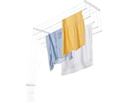 Plafonddroogrek Kleding - Waskrek Ophangen - Was Drogen - Ruimtebesparend Ontwerp - 5x100 cm - Wit