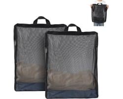 Solidchoice - Set van 2 Vouwbare Wasnetten met Rits voor Gevoelige Kleding