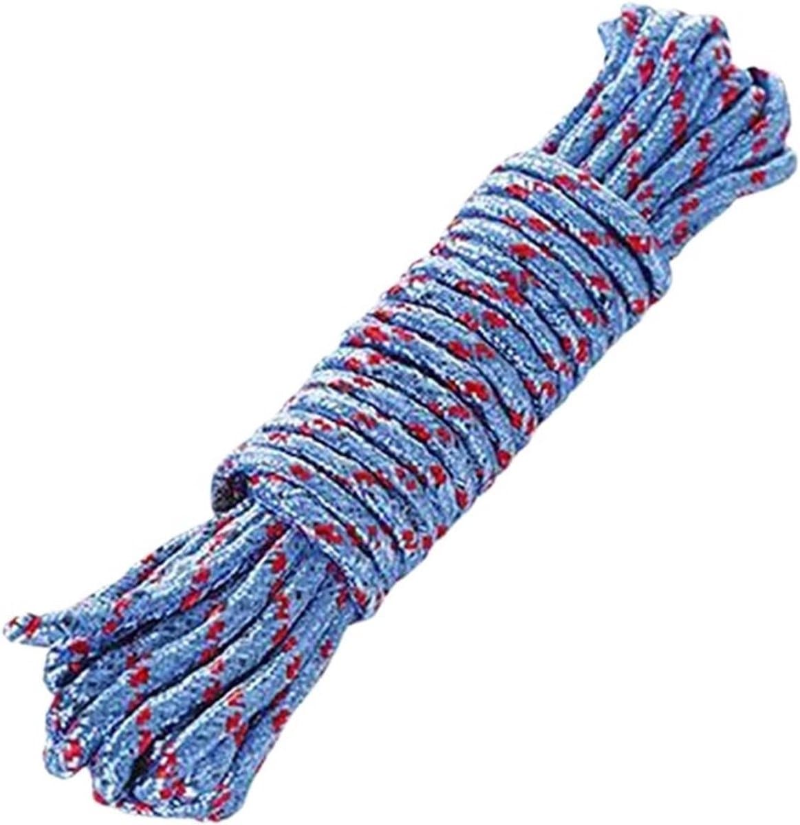 Outdoor Waslijn - Reiswaslijn Kamperen - Kleding Drogen - Winddichte Haken - 5 Meter - Willekeurig — afbeelding 1