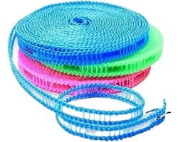 Waslijn - Outdoor lijn - Kleding drogen - Draagbaar en sterk - 9 meter - Roze