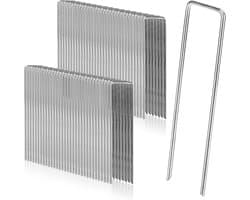 Dailygoods- Grondankers 50 stuks - Anti-roest - Verzinkt Staaldraad - 200 mm lang - 40 mm breed - Dikte 2,5 mm - Tuinnagels