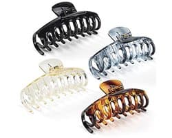 Haar klauwclips voor dik haar - Antislip haarklemmen 10,3 cm | 4 stuks — afbeelding 1