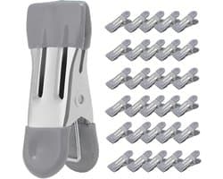 Heavy Duty Klemmen 30 Stuks - Metalen Waslijnclips met Rubbers voor Foto gemaakt