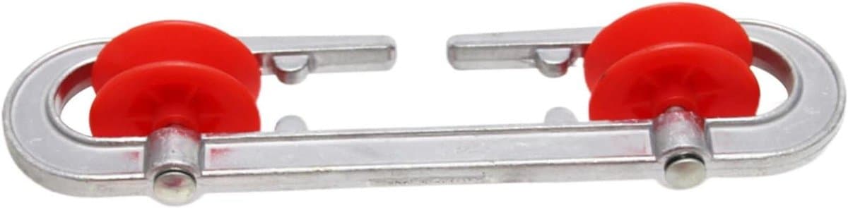 Waslijnspanner - Waslijn Katrol - Kleding Drogen - Geen Knopen Draaien - 18.5 cm - Aluminium — afbeelding 1