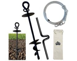 Grondanker Hond – Incl. 5m Kabel, Draaistick & Opbergzak