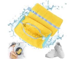 2 stuks Waszak Schoenen - Schoenwaszak voor Wasmachine - 360° Uitgebreide Reiniging - Herbruikbare - Schoenpoetszak met Rits - voor sneakers, canvas, tennisschoenen - 39x19cm