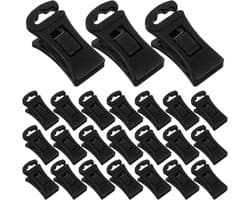 Sokkenclips met Haak - Kledinghangers - Was Drogen - Antislip Ontwerp - 40 Stuks - Zwart