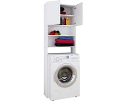 Wasmachine Overbouwkast met Veel Opbergruimte voor Badkamer en Wasruimte