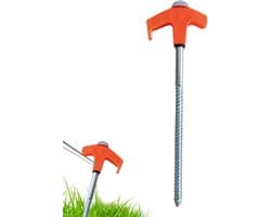 Grondanker - Tentharingen - Buiten Bevestigen - Oplichtend in donker - 20 cm - Oranje — afbeelding 1