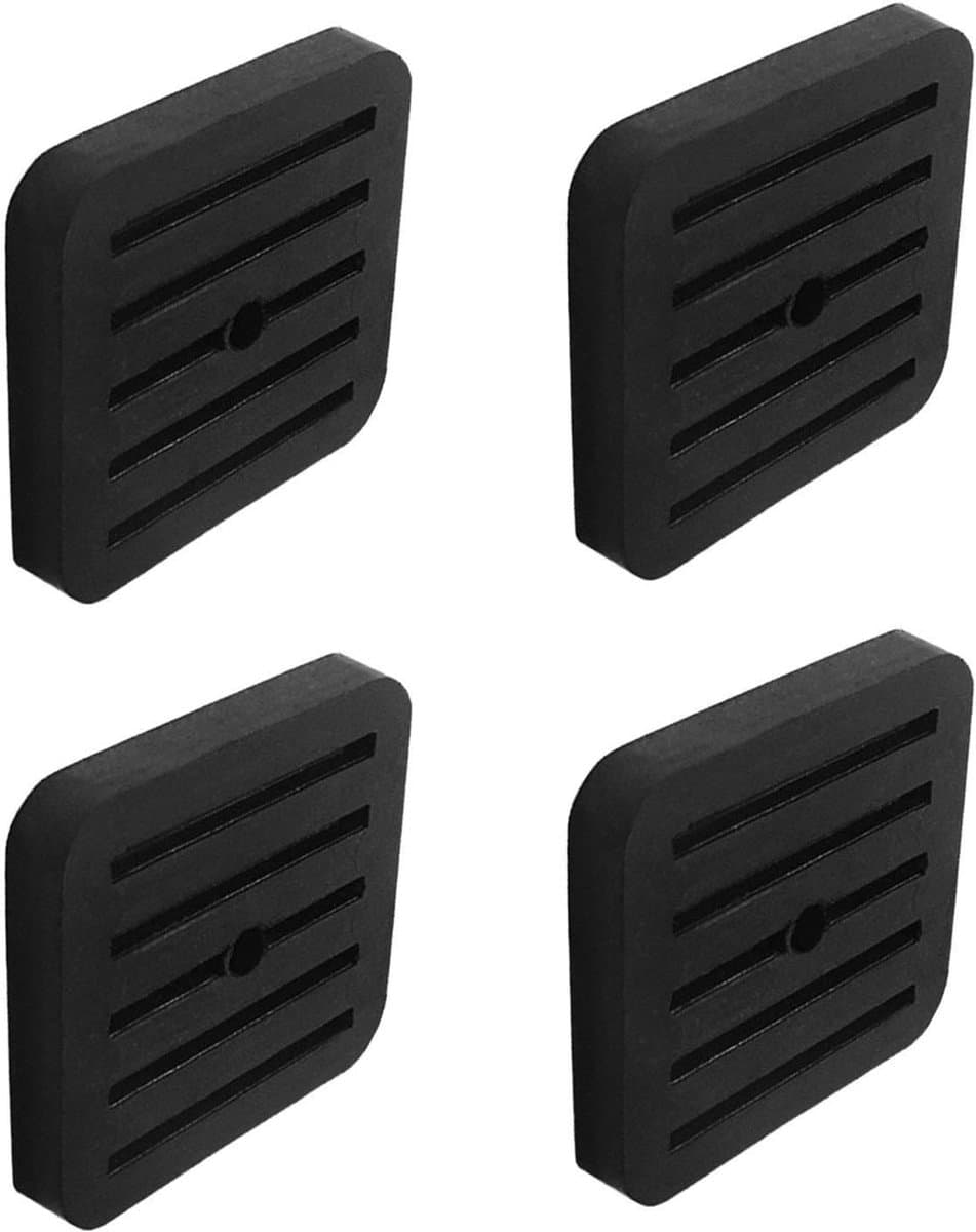 Dempingsvoeten Rubber - Trillingsisolatie Pads - Apparaten Dempen - Eenvoudige Installatie - 4 Stuks - Zwart — afbeelding 1