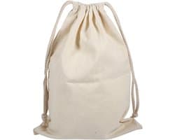 Katoenen Waszak voor het Sorteren van Vuil Wasgoed, Herbruikbare Opbergzak voor Kleding (22 * 28cm)
