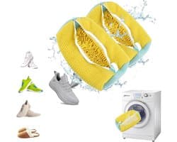 SnelShoppen - 2 Stuks Waszakken voor Schoenen, Herbruikbare Schoenwaszak voor Wasmachine, Scheurbestendige Materialen, Geschikt voor Alle Schoenen