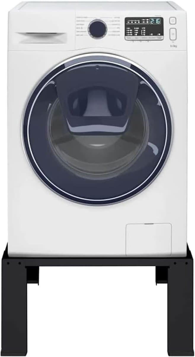 Wasmachine Verhoger - Stabiele Ondersteuning - Praktische Opstelling - Stevige Staalconstructie - 64 x 55 x 325 cm - Zwart — afbeelding 1