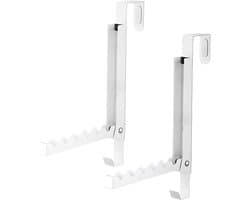Deur Afdruiprek - Kledinghangers Deur - Kleding Drogen - Roestvrij Metaal - 24 cm