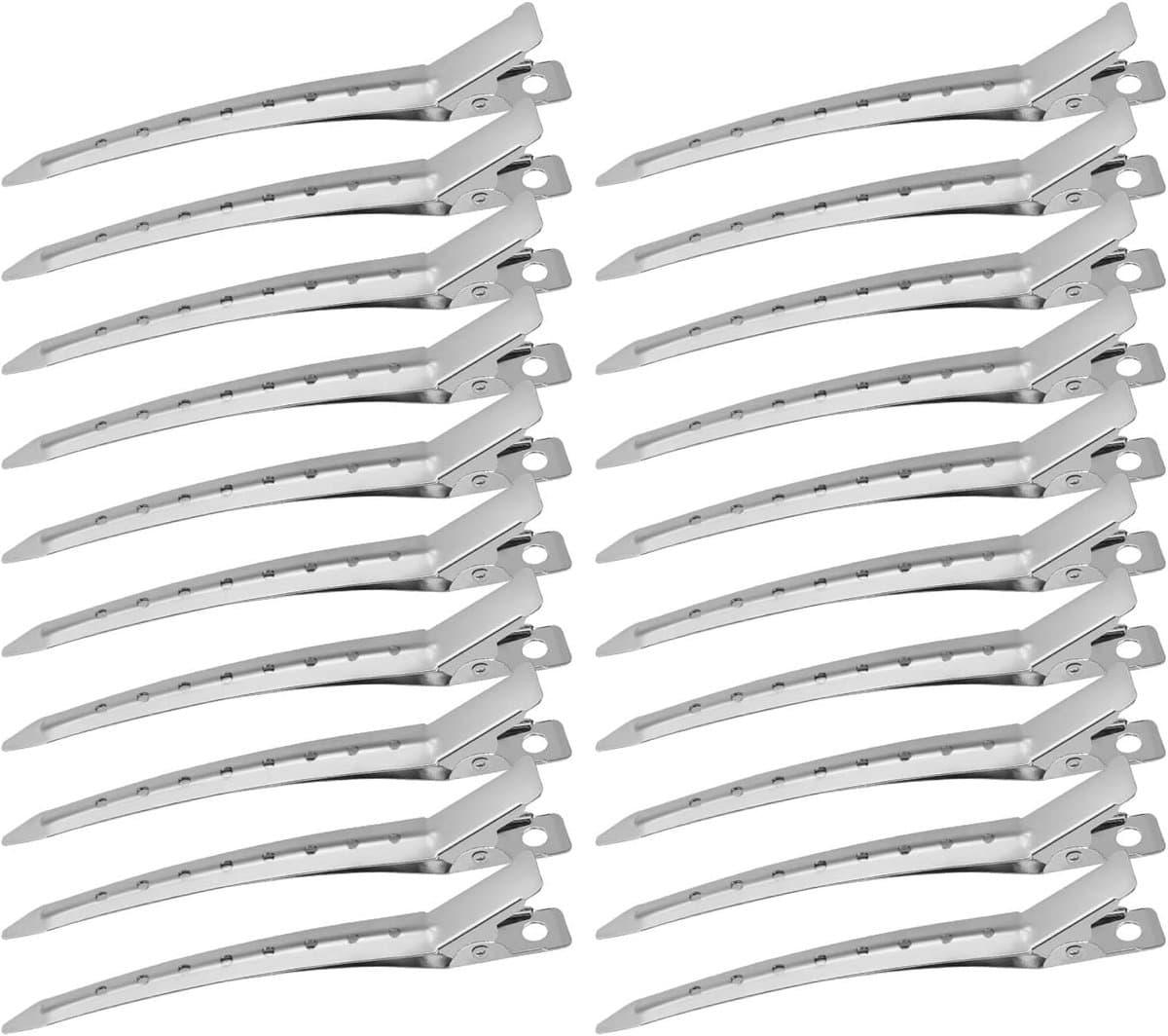Roestvrije Metalen Duck Bill Haarspeldjes - 24 Stuks, 3,5 Inch - Ideaal voor Kapsels en Styling — afbeelding 1
