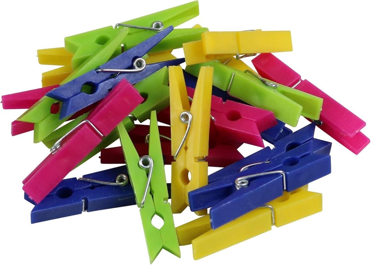 Set van 20 Mini Knijpers voor Kamperen en Reizen - Stevig en Compact — afbeelding 1