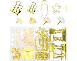 Grote Set Binderclips, Klemmen en Prikspelden (118 Delen) - Ideaal voor Kantoor & School