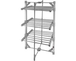 AMA® Elektrisch Droogrek - Droogrek - Verwarmd Droogrek - 60x62x112cm - Zilver