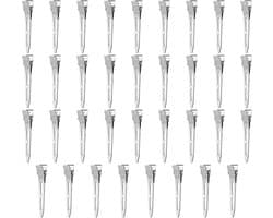 35 Stuks Zilveren Krokodillenklemmen voor Haar - 5.5 cm Metalen Speldjes voor Kapsels en Knutselen