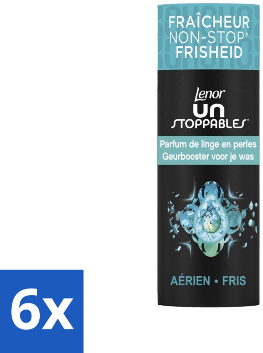6 x Lenor Unstoppables - Geurbooster - Fris - 13 Wasbeurten - Lenor Unstoppables - Geurbooster - Wasverfrissers - Langdurige Geur - Frisse Geur — afbeelding 1