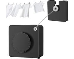 Uittrekbare Waslijn - Intrekbare Drooglijn - Kleding Drogen - Ruimtebesparend Ontwerp - 48 m - Zilver