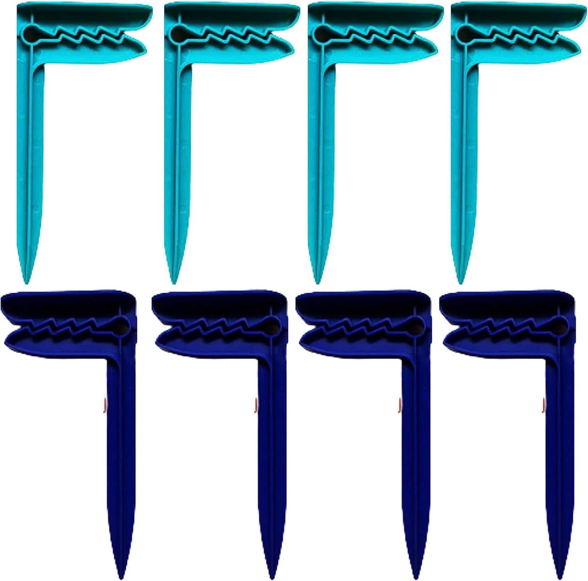 Clips voor Strandhanddoeken - Hemelsblauw - 8 Stuks - Robuuste Kunststof Klemmen - Voor Strand en Picknick — afbeelding 1