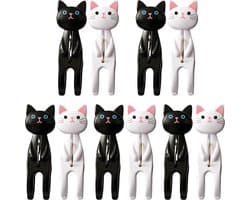 Solidchoice - Set van 10 Grote Wasknijpers met Schattig Kattenontwerp