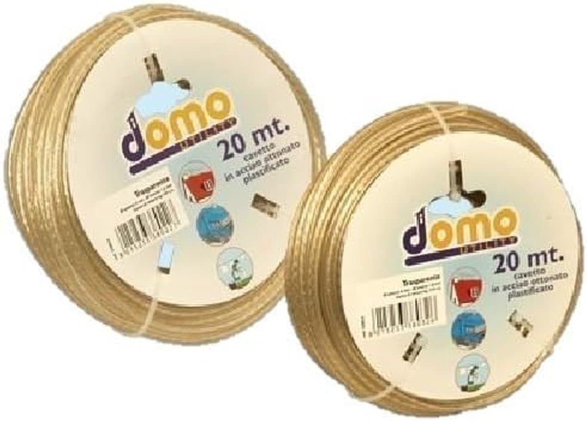 Kledinglijn Plastic - Waslijn Touw - Buiten Drogen - Versterkte Kern - 210 cm - Wit — afbeelding 1