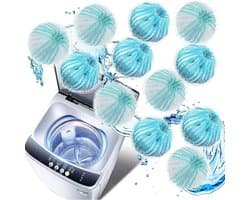 SnelShoppen - Haarverwijderingsballen voor Wasmachine, Dierenharen Vangen, Microvezel Haarverwijderaar, Wasaccessoire voor Katten/Honden, 4 Stuks, Bes