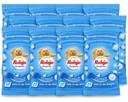 12 x Robijn – Droogtrommeldoekjes – Morgenfris - 20 Doekjes - Voordeelverpakking - 12 stuks