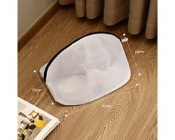 Schoenwaszak met twee compartimenten, schoenwaszak, waszak, schoenopbergzak, beschermt schoenen tegen beschadiging (42*24*24 cm)