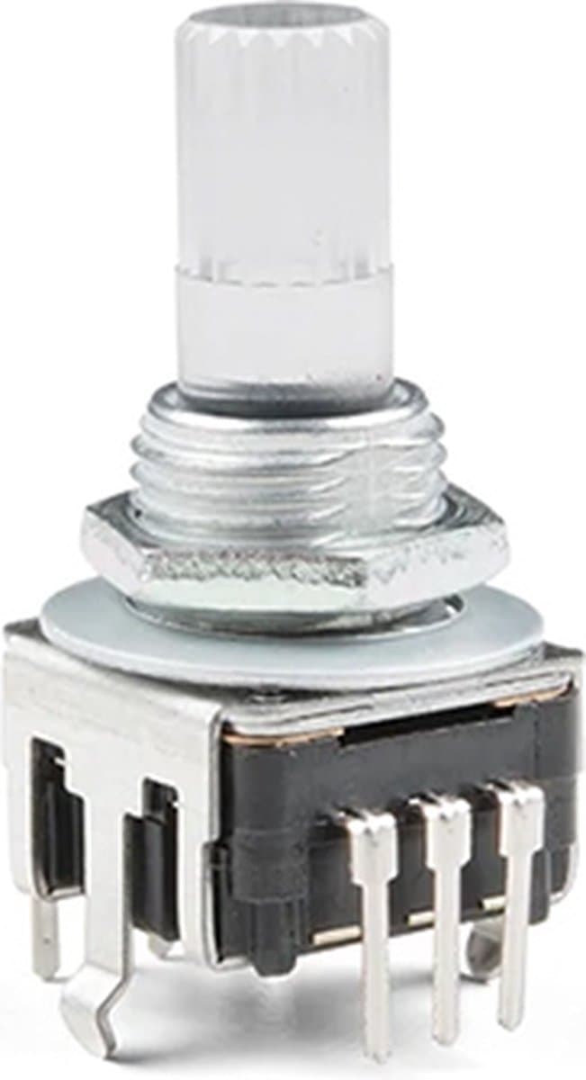 COM-15141 Rotary Encoder – Verlicht (RGB), 360° Rotatie en Drukknop Functie — afbeelding 1