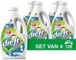 Dreft Vloeibaar Wasmiddel Ochtendfris 4 x 32 Wasbeurten 1,4 liter