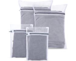 MTTproducts- Waszak - 4 Stuks - Mesh Waszakken met Rits - 30 x 20 cm / 40 x 30 cm - Ondergoed / Bh's / Sokken - Duurzaam Polyester - Bescherming tegen Verkleuren - Wasmachinezak
