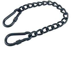 Dailygoods- Ketting Roestvrij Staal - Hangstoelketting - Verlengketting - 180 kg Capaciteit - Met Karabijnhaken - Verstelbaar 66 cm - Hangmatketting