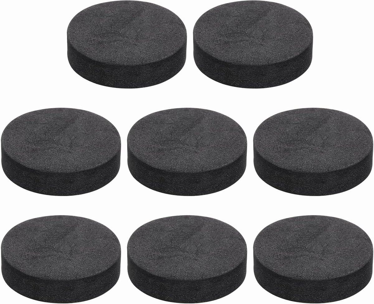 Luidspreker Isolatiepads - Schokdempers - Trillingen Dempen - Antislip Schuim - 8 stuks 40mm - Zwart — afbeelding 1