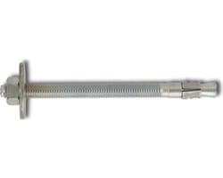 Keilbouten - Ankerbouten Set - Constructie Bevestiging - Grote Schijf Goedkeuring - M12 236 mm - Blauw Verzinkt — afbeelding 1