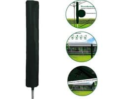 Droogmolen hoes - Droogmolen beschermhoes - Weerbestendig - 165 x 28 cm - Universeel - Zwart — afbeelding 1