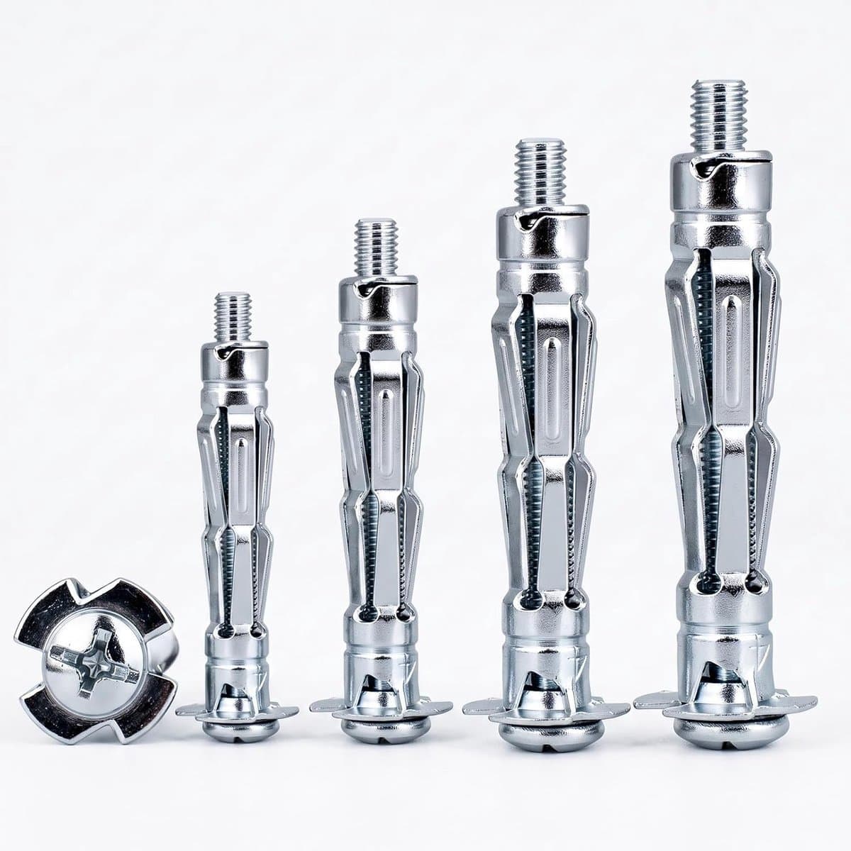 55 stuks holle holle pluggen metaal M4 x 38 mm holle wandpluggen — afbeelding 1
