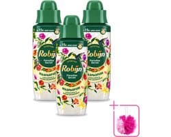 3 x Robijn – Wasparfum – Paradise Secret – 342 ml - Bulkverpakking - Wasparfum - Douchemop - Wasparfum voor kleding